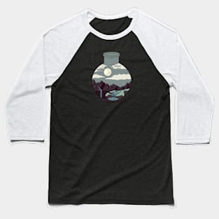 Colored Mountain Landscape in a Jar Baseball T-Shirt